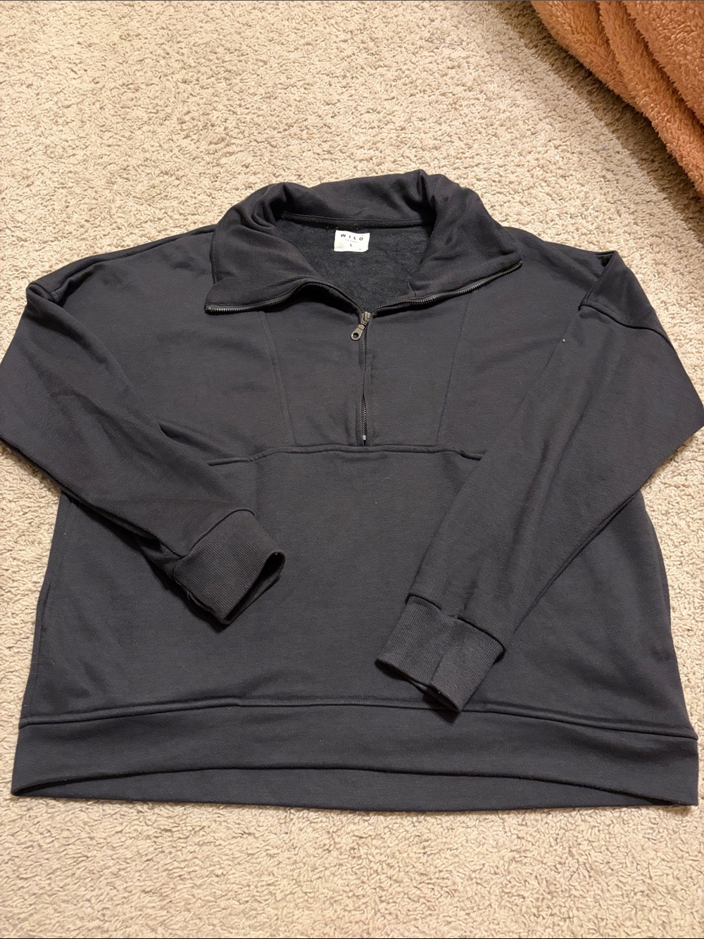 Dark Grey Half-Zip Sweater Pullover
